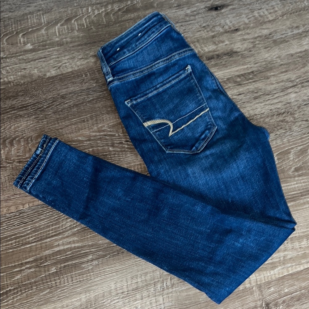 American Eagle Blue Denim Jeans SIZE 2 SHORT